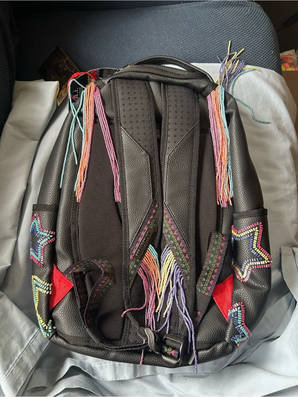 NWT Sprayground DBD x Sandflower AI African Intelligence beaded Backpack